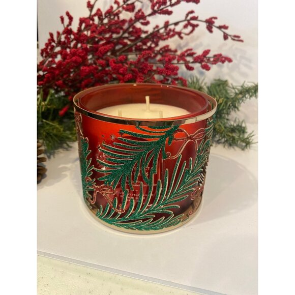 Bath & Body Works Christmas Holiday 3 Wick Candle Holder - Picture 5 of 7